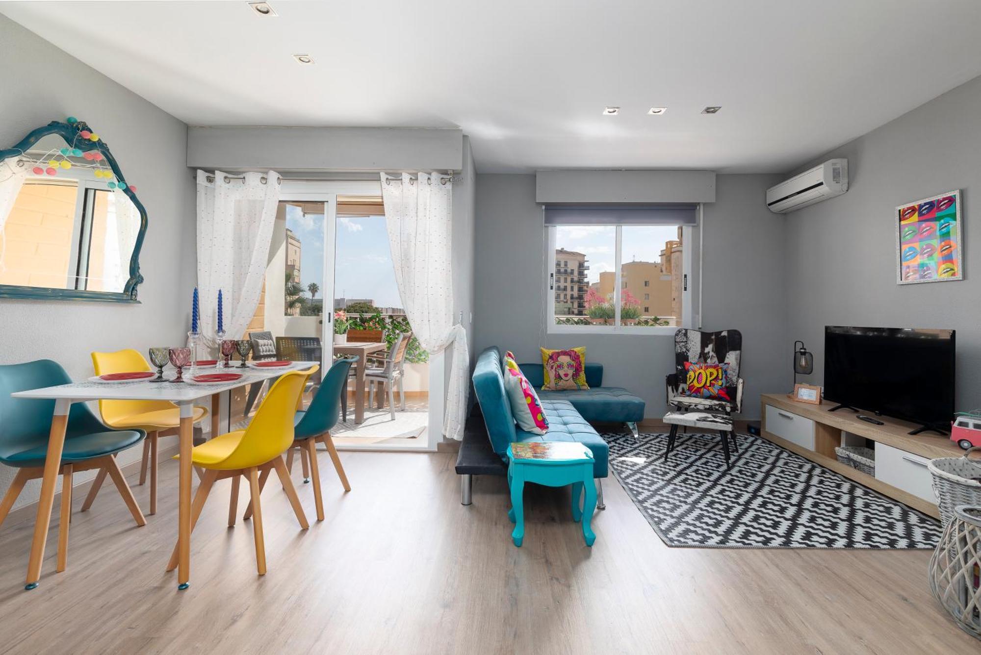 Retro Apartamento Divino Con Piscina Y Playa Familias Parejas Playa de Gandia エクステリア 写真